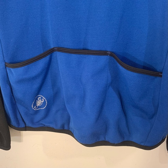 🚴 CASTELLI BLUE CYCLING LONG SLEEVE HALF ZIP JERSEY SIZE LARGE 🚴 - Picture 5 of 8